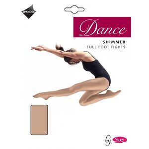 Silky Big Girls Dance Shimmer Full Foot Tights (1 Pair) / Light Toast